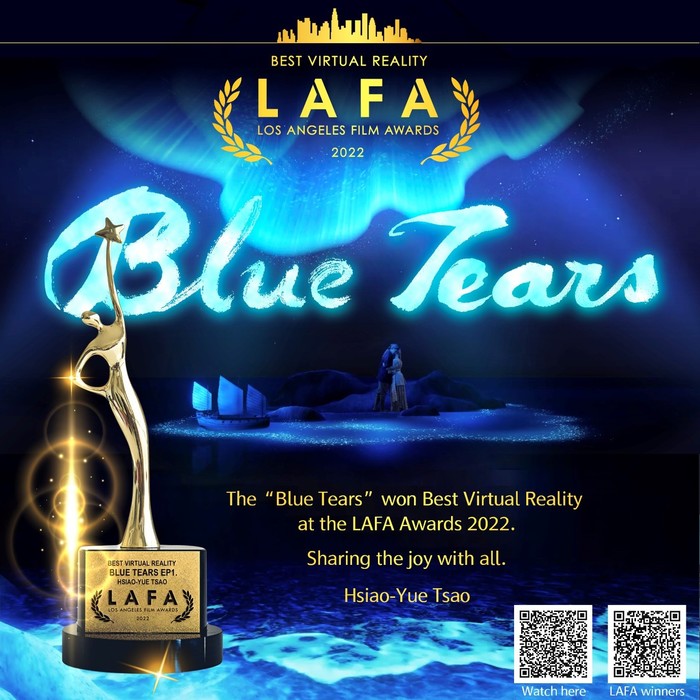 “Blue Tears” was awarded Best Virtual Reality in the 2022 Los Angeles Film Awards
