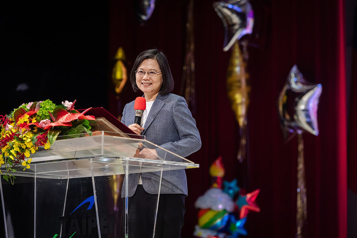 President Tsai Ing-wen was invited to deliver remarks at the celebration ceremony  (photo courtesy of the Office of the President)